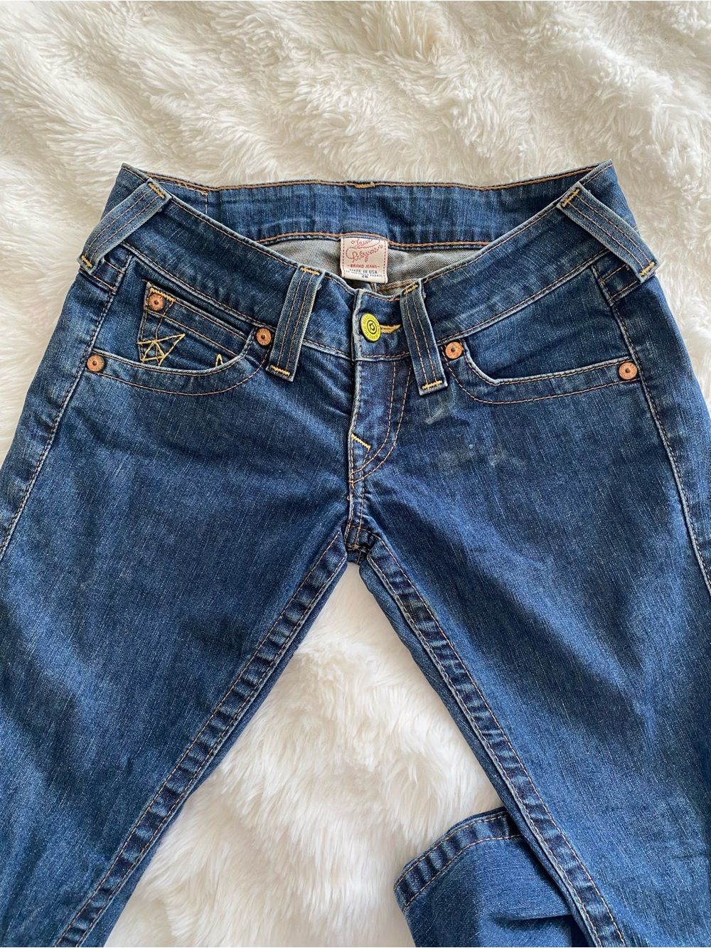True Religion Women's Dark Blue Skinny Jeans
